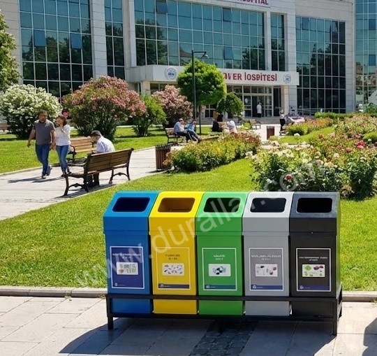 5 li geri dönüşüm kutuları